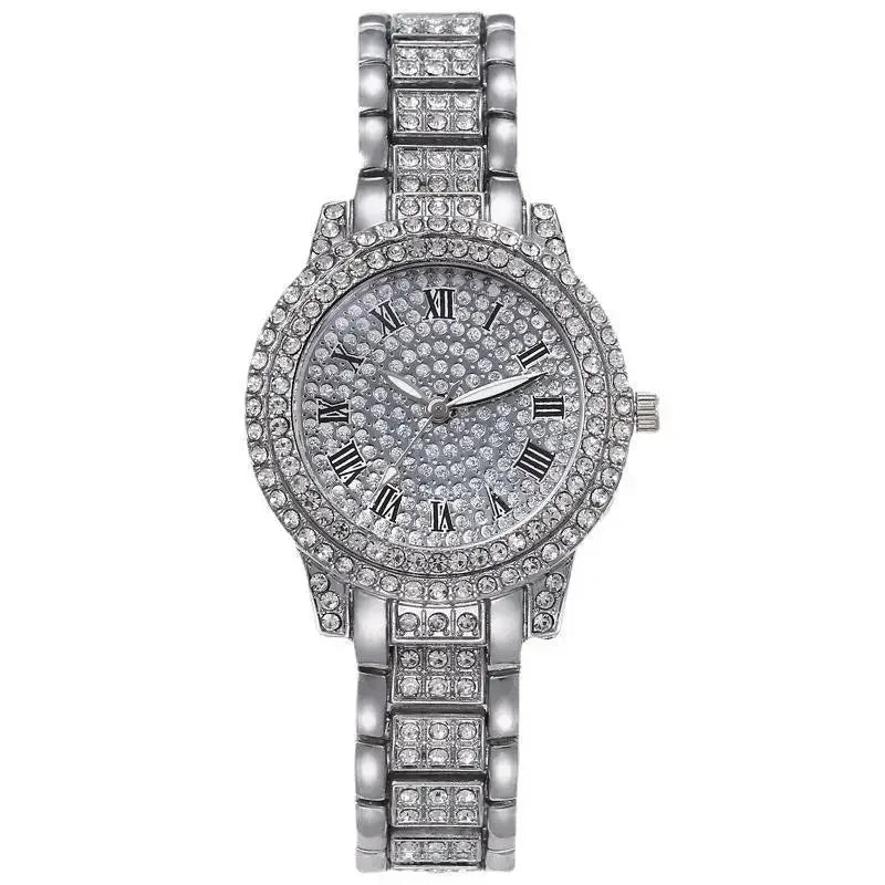 Luxury Shining Diamond Watch Women Brand Quartz Gold Bracelet Watches Ladies Zircon Crystal Top Elegant Wristwatch Clock Gifts