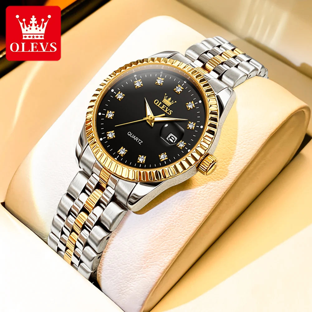 5526 Women Watch Diamond Scale Quartz Fashion Ladies Wrist Watches Date Waterproof Luminous Luxury Dress Watch for Women